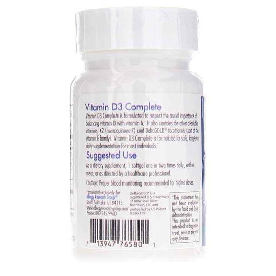 Vitamin D3 Complete Softgels, ARG